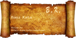 Basz Kata névjegykártya